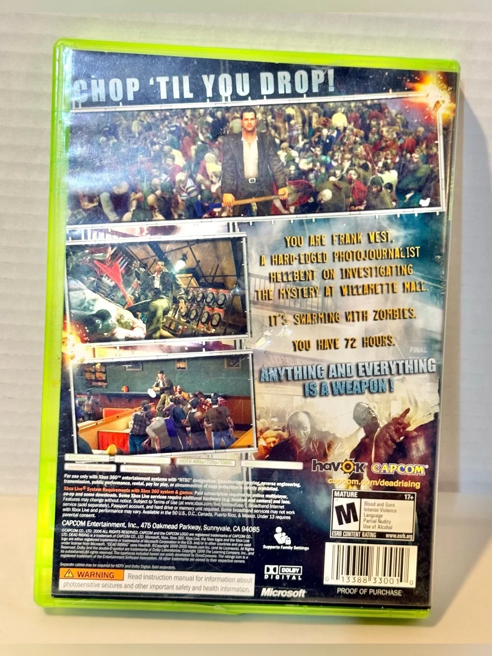 Dead Rising Game for Xbox 360 ⭐️⭐️EUC TESTED⭐️⭐️